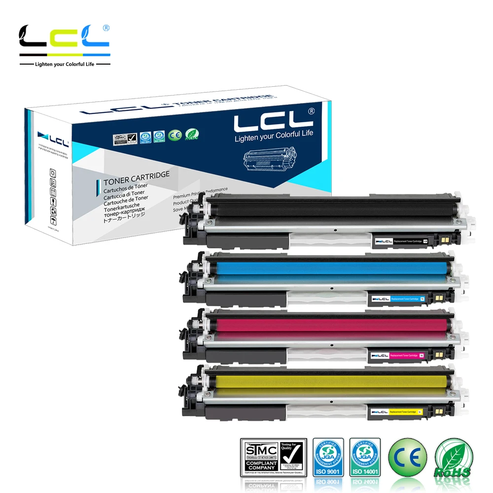 LCL 126A CE310A CE311A CE312A CE313A (4 Pack KCMY) Тонер картридж совместимый для HP Laserjet Pro CP1021 CP1022 CP1023
