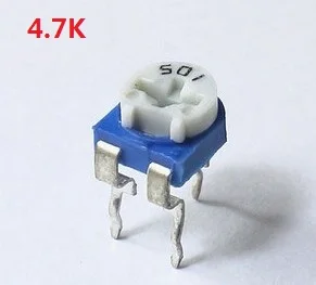 Подстроечный потенциометр RM065 4 7 ком 30 шт. (RM-065 472) подстроечные резисторы