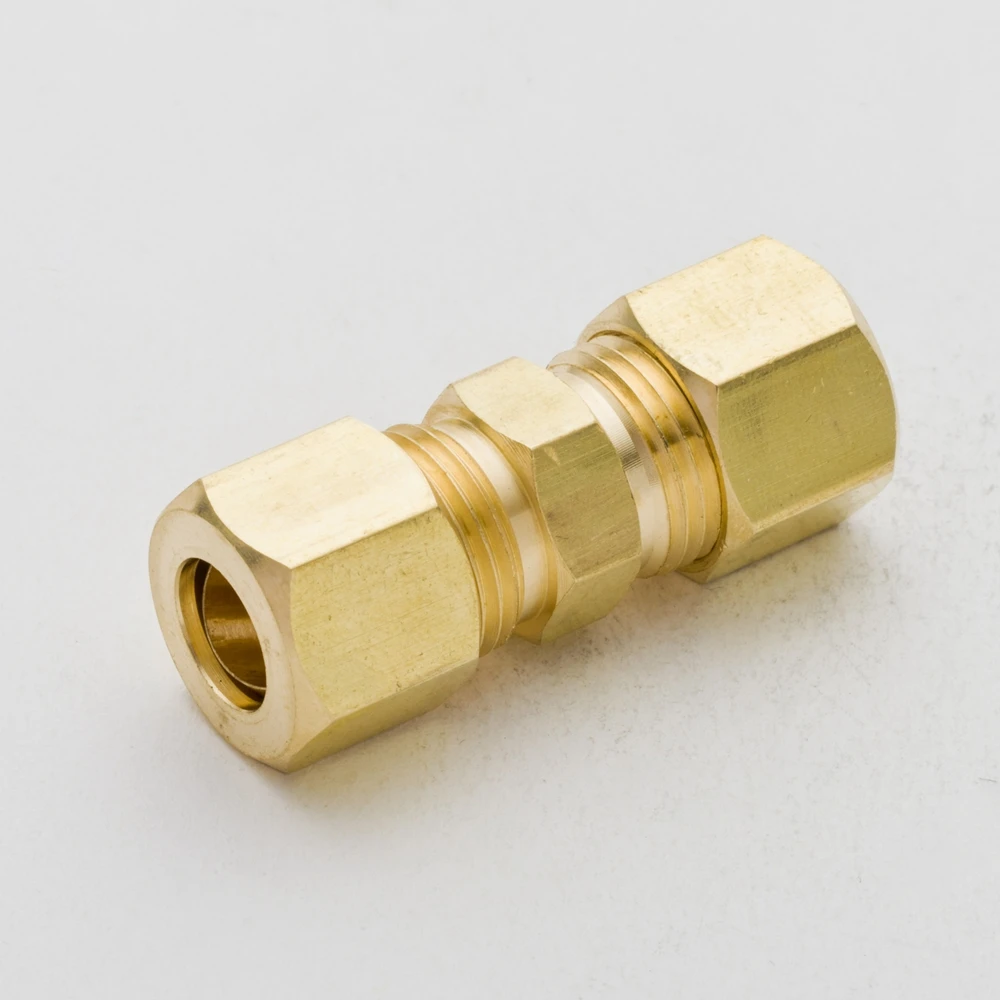 2 шт 1/8 '3/1" 1/4" 5/1" 3/8" 1/" 5/8" латунный фитинг для труб компрессионный, латунный шланг соединение(модель: 62