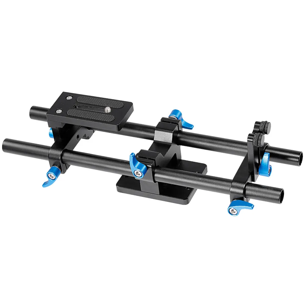Neewer AluminumRail Movie Making System 15 мм стержень Rig опорная пластина 1/4 &quotвинт БЫСТРОРАЗЪЕМНАЯ
