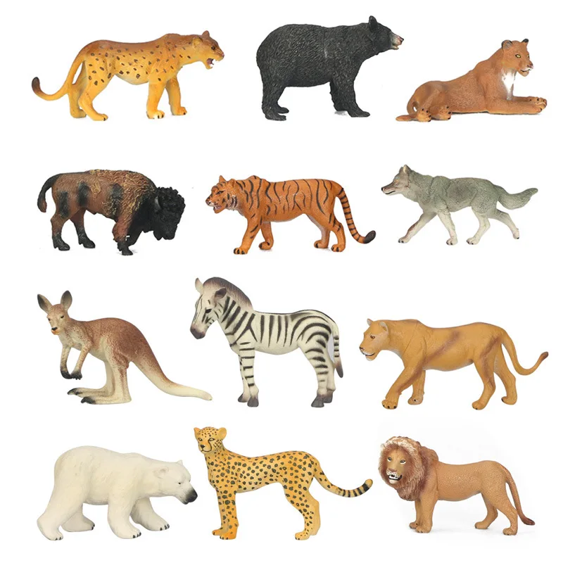 MOWIN Rhinoceros Antelope Model Figures Wild Animals Kids Simulation Zoo Toys High Quality Tiger Lion Juguetes | Игрушки и хобби