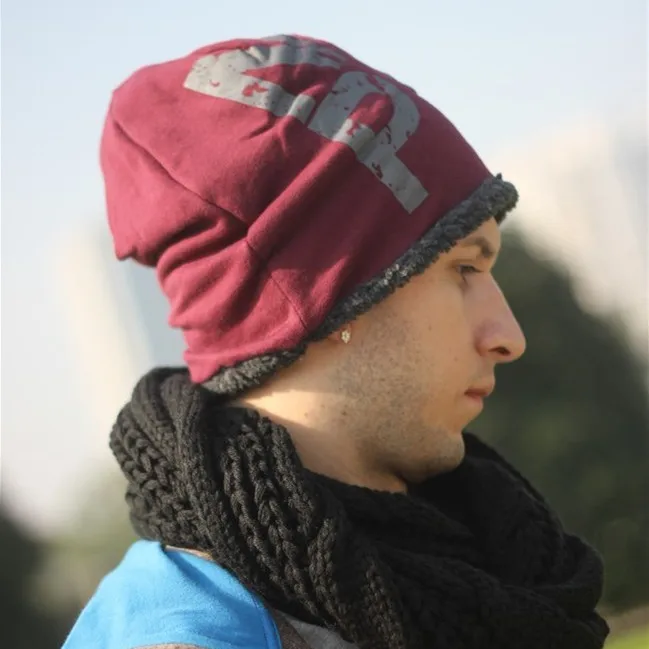 Мужской и женский осенне-зимний хлопковый теплый шарф шапка модная | Аксессуары