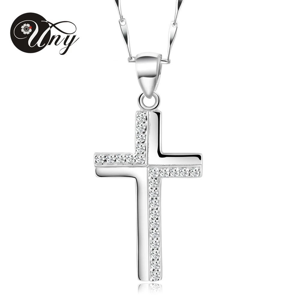 

New 2014 Hot Sale Elegant Women Necklaces Silver Cross Pendant Necklaces Women Trendy Fashion Women Jewelry