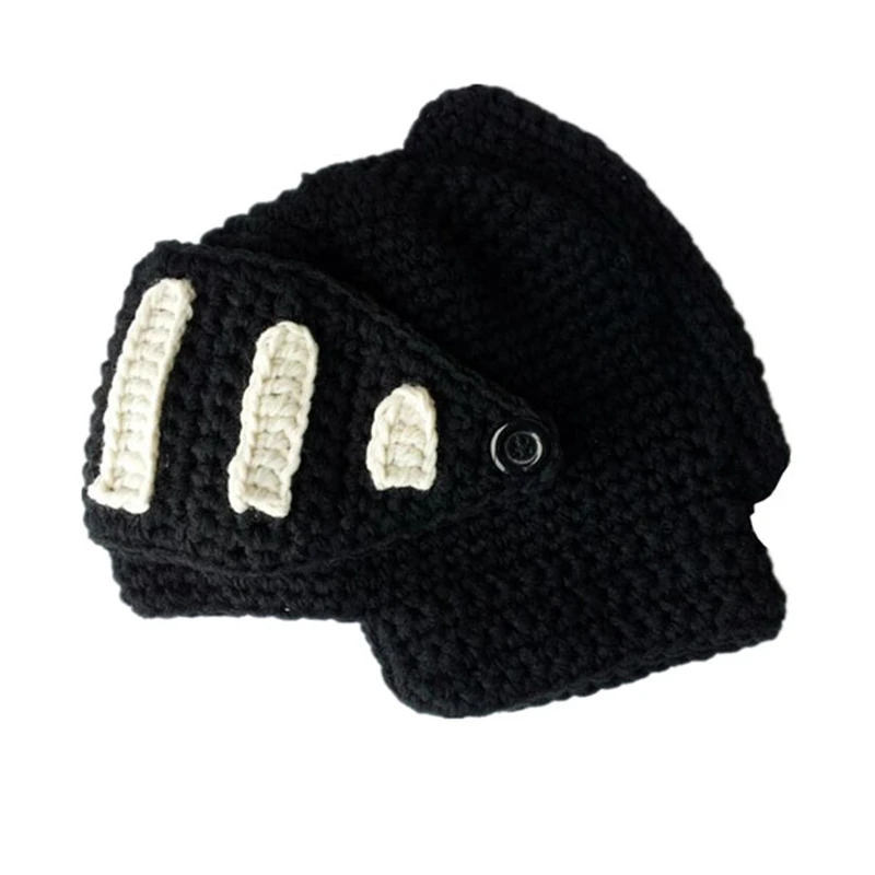 CHSDCSI Высококачественная зимняя вязаная шапка в римском рыцарском стиле мужская