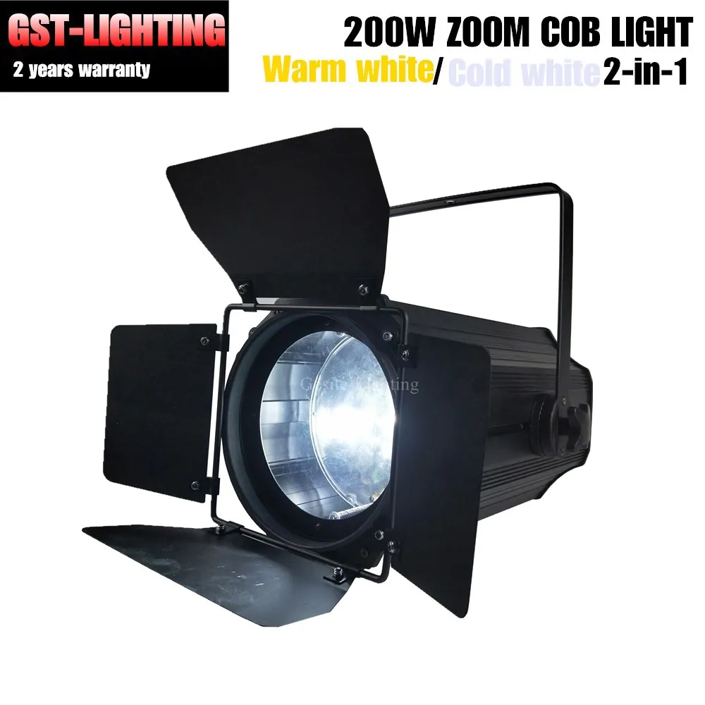 PAR64 COB LED Zoom Par Can золотой цвет теплый белый точечный светильник 200 Вт|Эффект