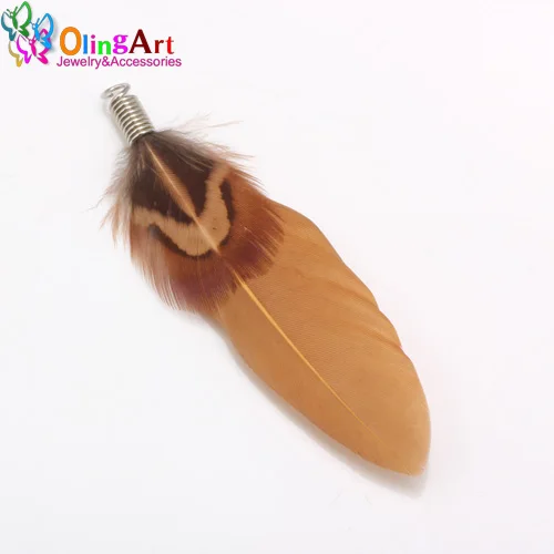 DC 10PCS 7CM 033 OlingArt красочные натуральные перья кисточки 10 шт. 7 см женские серьги браслет ожерелье DIY Изготовление ювелирных изделий брелок Подвески Новинка - Цвет: DC 10PCS 7CM 033
