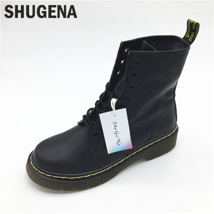 C Genuine leather women martin boots winter warm soft botas feminina female motorcycle ankle fashion mujer | Обувь