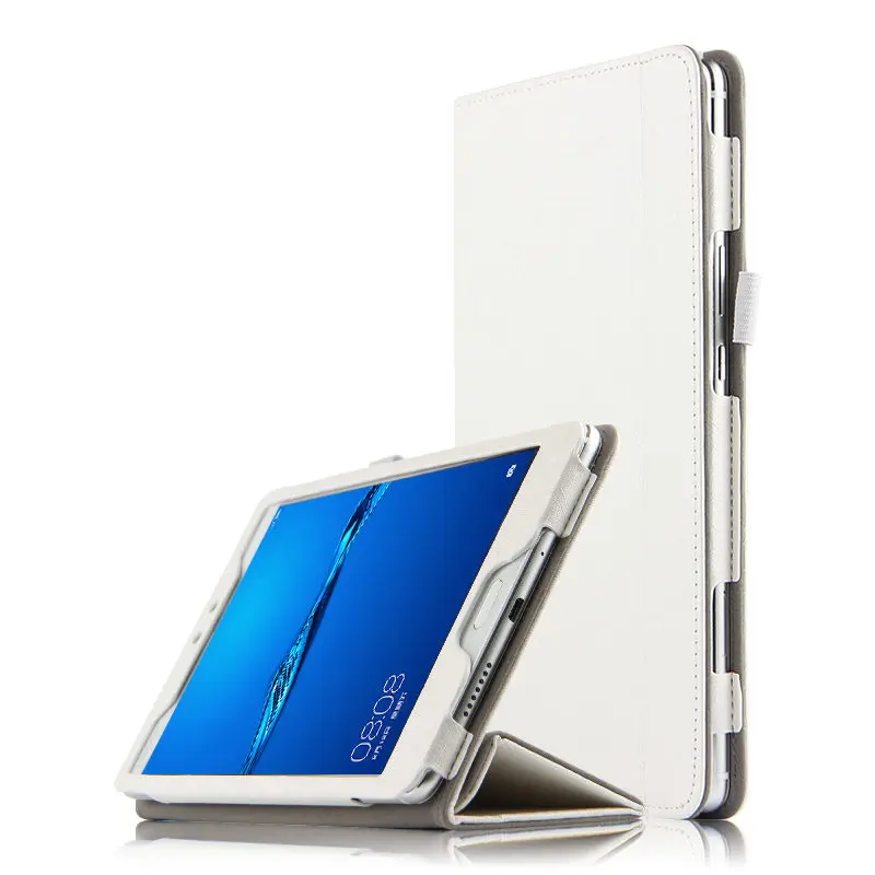 white Чехол для huawei MediaPad M3 lite чехол Крышка 8,0 дюймов M3 lite 8 Кожаный Защитный протектор CPN-L09 CPN-W09 CPN-AL00 планшетный ПК чехол - Цвет: white