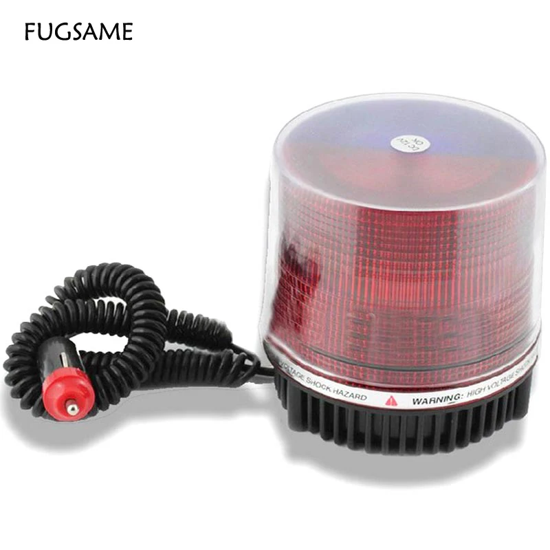 

FUGSAME Free Shipping, car Ceiling light high power red blue led car lights round roof lights warning light refires