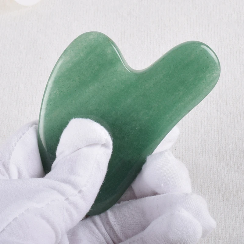 Gua Sha коробки для инструментов набор натуральный авантюрин драгоценный камень спа иглоукалывание выскабливание камень нефрит Исцеление драгоценный камень массаж любовь подарок