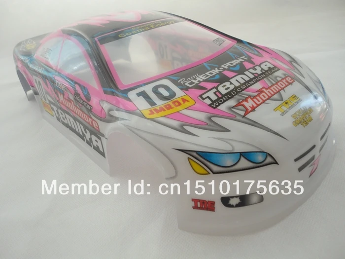 Ewellsell 023 окрашенный ПВХ корпус 190 мм для 1:10 1/10 RC автомобиль черный/синий 2 шт./лот |