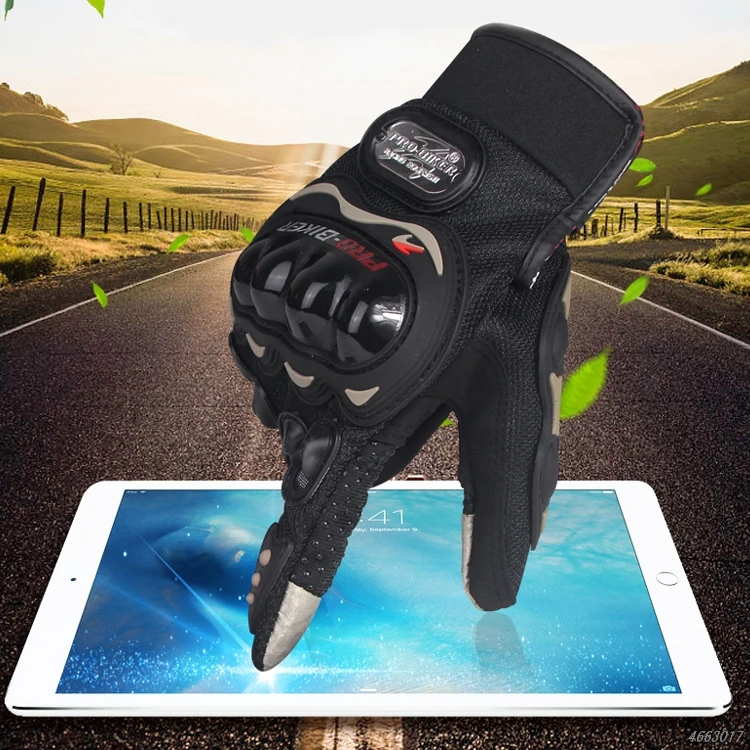PRO-BIKER профессиональные мотоциклетные перчатки на полный палец Сенсорный экран Защитные мотоциклетные перчатки для мотокросса перчатки для верховой езды