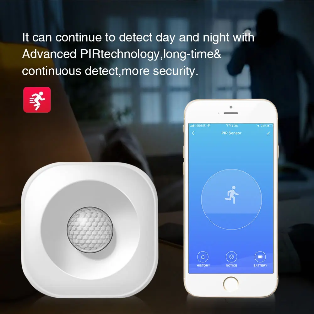 Инфракрасный датчик Wi-Fi Tuya Smart Life APP с интеллектуальным управлением | Электроника
