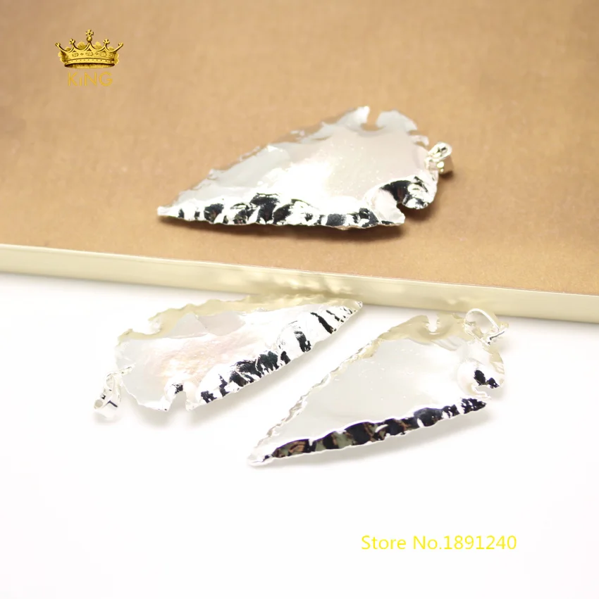 5 шт черный турмалин гальванизированная Серебристая Медь Бисероплетение