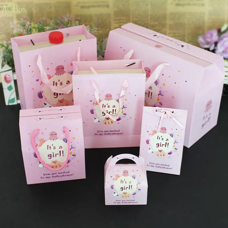 AVEBIEN 10 шт./компл. Подарочная сумка на день рождения конфетная коробка с ручкой