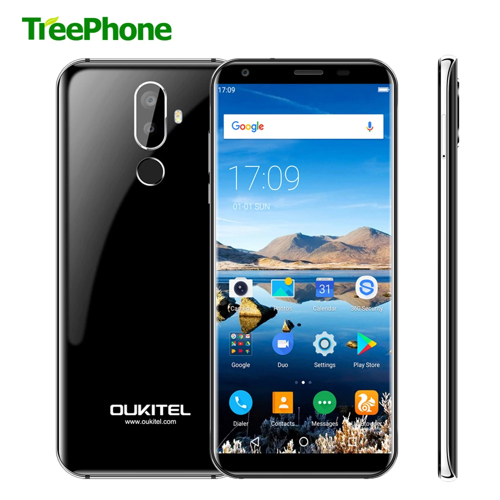 OUKITEL K5 Quad Core отпечатков пальцев Android 7 0 смартфон 2 + 16 ГБ 13 5 Мп мобильный телефон