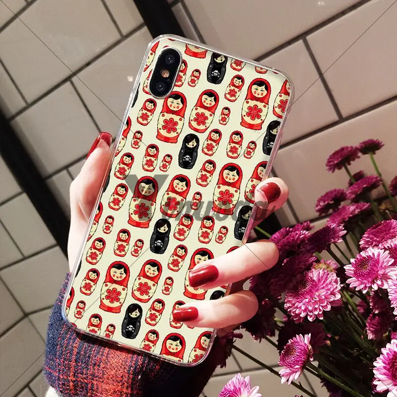 Yinuoda русские куклы-матрешки покупателей высокое качество чехол для iPhone X XS MAX 6 6s, 7, 7 plus, 8, 8 Plus, 5 5S SE XR - Цвет: A2