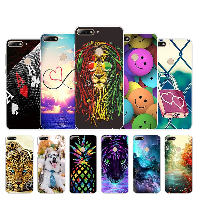 Чехол из ТПУ для Huawei Y7 Prime 2018 Enjoy 8 полная защита 5 99 дюймов чехол телефона Nova 2 Lite с
