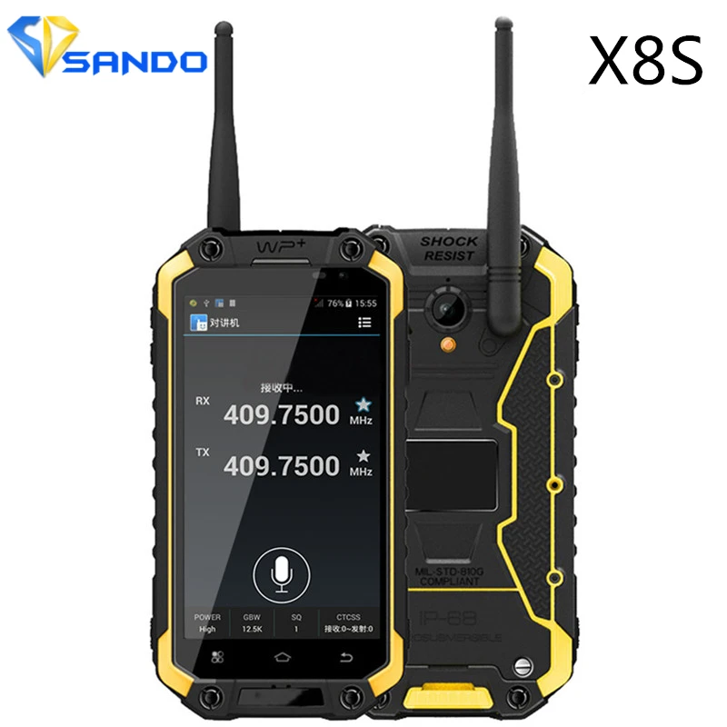 XENO x8s IP68 Водонепроницаемый мобильный телефон 2 ГБ 16 4.7 cm MTK6582 4 ядра 8MP 3600 мАч WCDMA/ptt