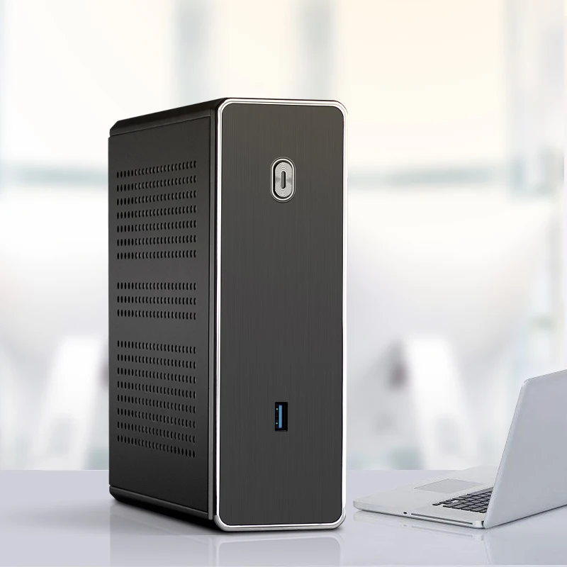 Realan Intel Core i5 6200U i7 6500U Celeron 3865 мини ПК Windows 10 Barebone компьютер DDR3L бесплатная