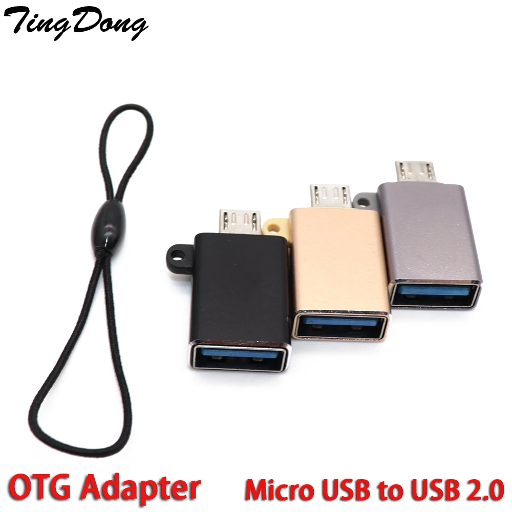 Cable OTG Micro USB macho a USB 2,0 hembra OTG Adaptador convertidor...
