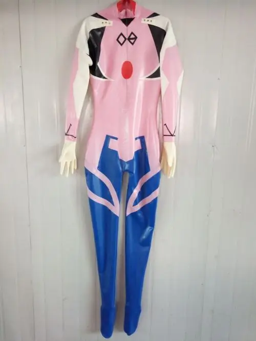 Милый костюм для косплея из 100% латекса Плотный Комбинезон гонок 0 4 мм детей 1
