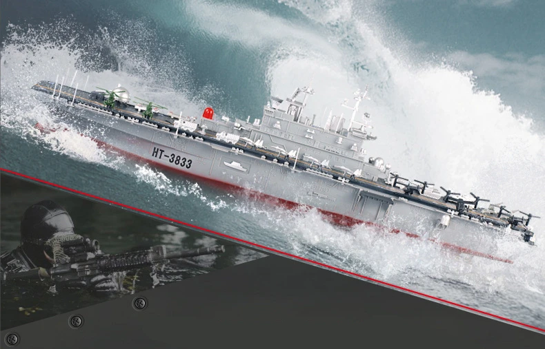 Новый Радиоуправляемый Военный корабль с дистанционным управлением 2 4G 1:350