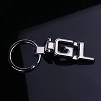 Брелоки для Mercedes Benz CLS GL GLK GLC ML SLK AMG A B C E S 3D автомобиля брелок для ключей Металл кольцо брелоки брелки - Название цвета: GL