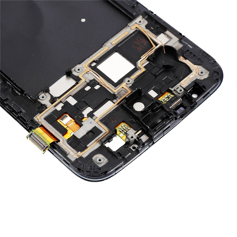 Дисплей собран с сенсорным экраном и передней панели для samsung galaxy Mega 6 3 GT I9200 +