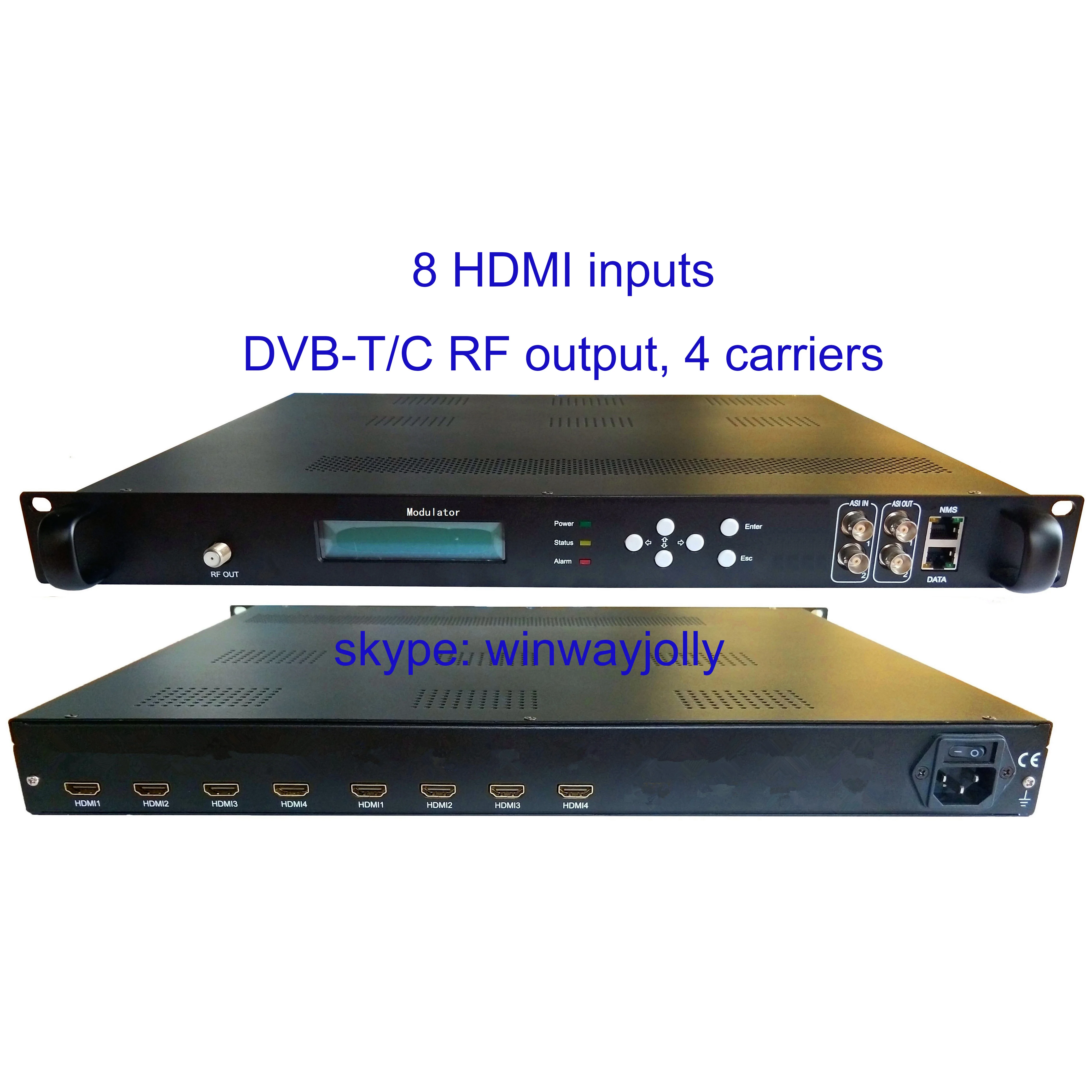 1080P 8/12 HDMI в DVB T кодировщик модулятор цифровой ТВ головной приемник RF VEK 4782I 4