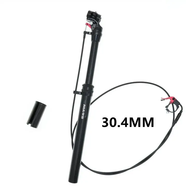 30.4MM wired control Tmars пипетка Подседельный штырь Регулируемая Высота 27,2 мм пульт дистанционного управления ручной механический MTB велосипед 28,6 30,9 31,6 мм Подседельный штырь трубка - Цвет: 30.4MM wired control