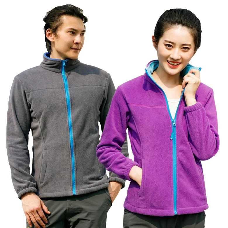 

2019 Winter Outdoor Windproof Thermal Fleece Cardigan Coat Men Women Keep Warm Breathable Hiking Jacket Lovers Outdoor Jackets