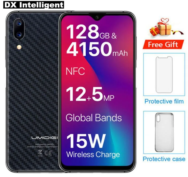 Umidigi One Max 19:9 дюймов 4150 6 3 мАч Quick Charge MTK6763 Octa Core 4 Гб + 128 16MP 12MP двойной камера NFC