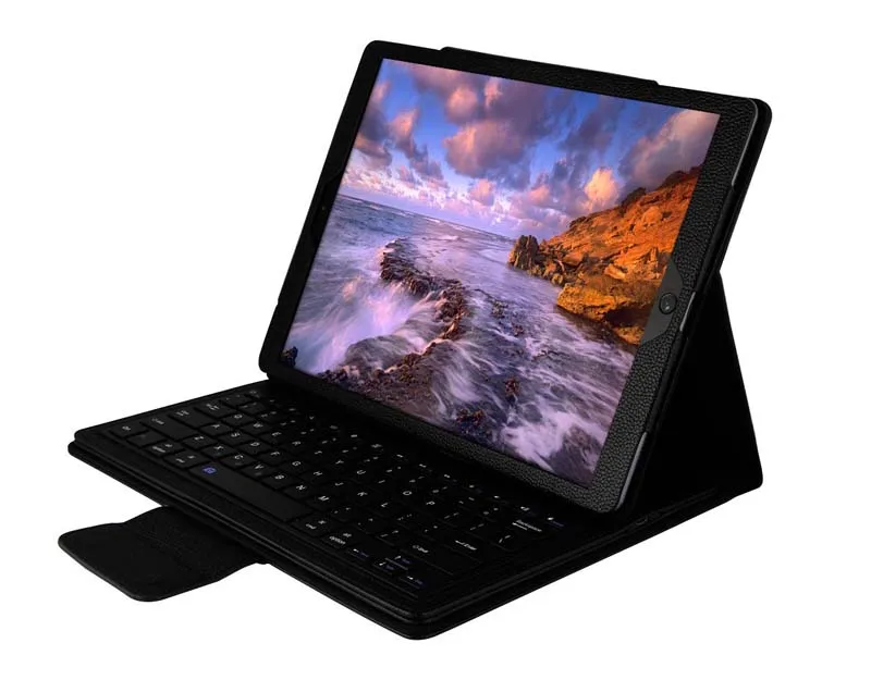 Съемный беспроводной Bluetooth Русская/Иврит/испанская клавиатура Стенд PU кожаный