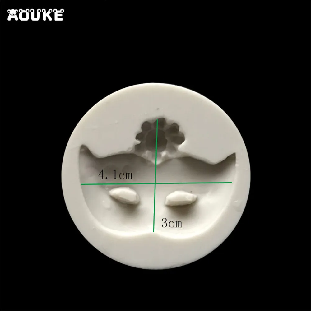 Маска в форме домино силиконовая форма для торта с мастикой печенье формочки