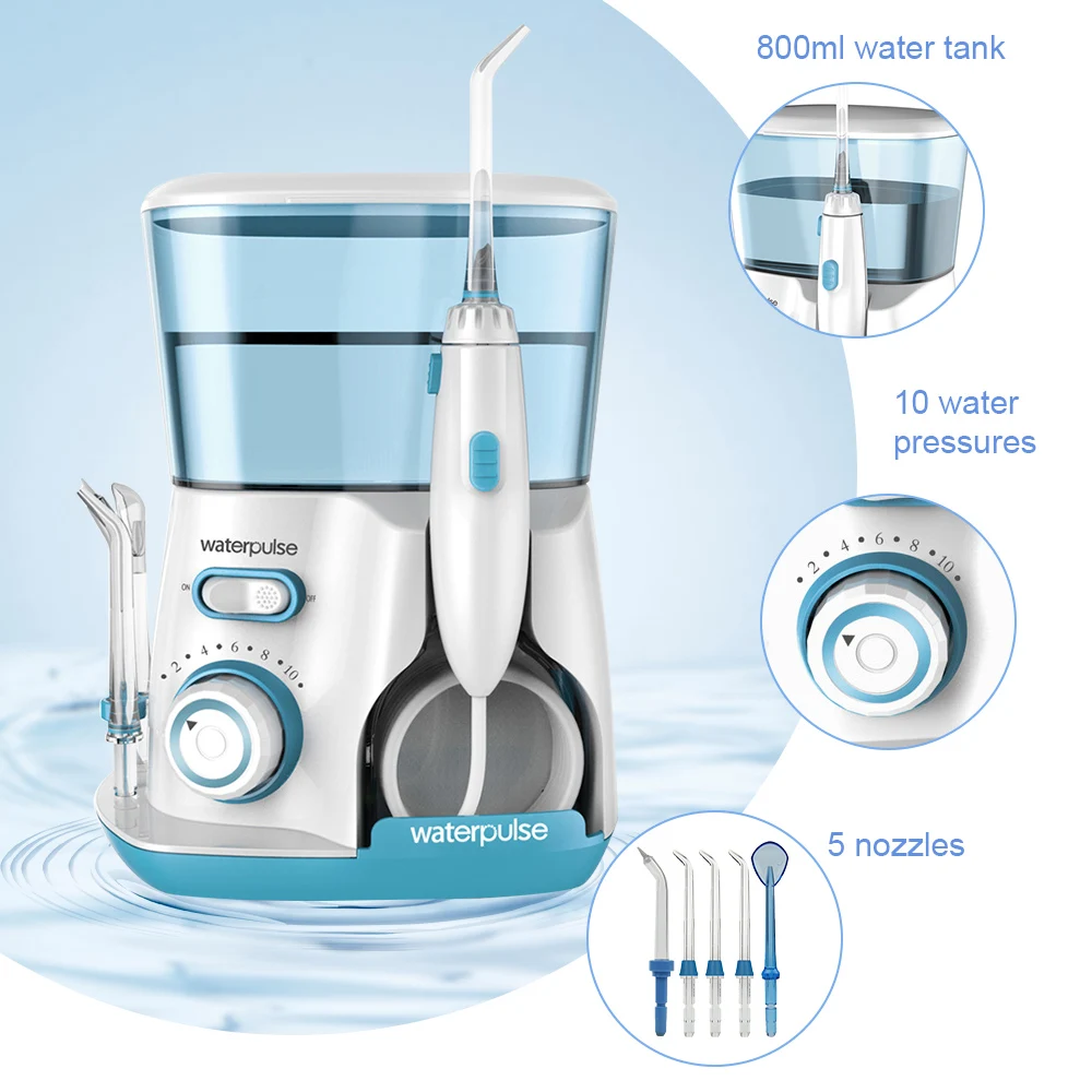 Ирригатор для полости рта Waterpulse V300G 800 мл 5 насадок|Ирригаторы рта| |
