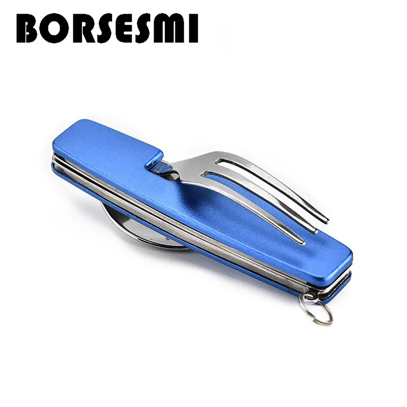 Горячая Распродажа карманный нож вилка для кемпинга ложка многофункциональные