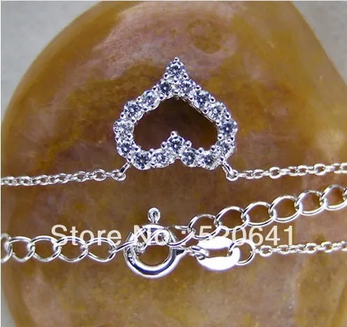 Женский кулон из серебра 925 пробы с покрытием белого золота|pendants for women|gold diamond
