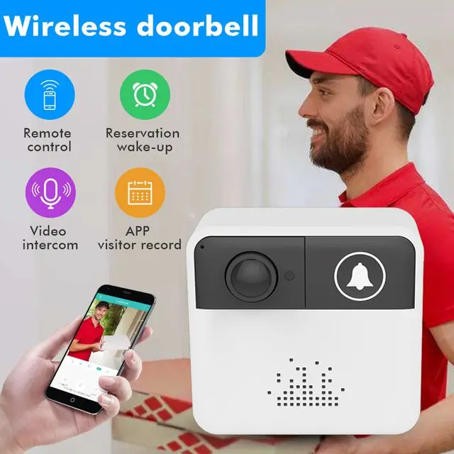 IP Video Intercom WI-FI Door Phone Bell WIFI Doorbell Camera For Apartments Alarm Wireless Security Camera(white) | Обустройство дома