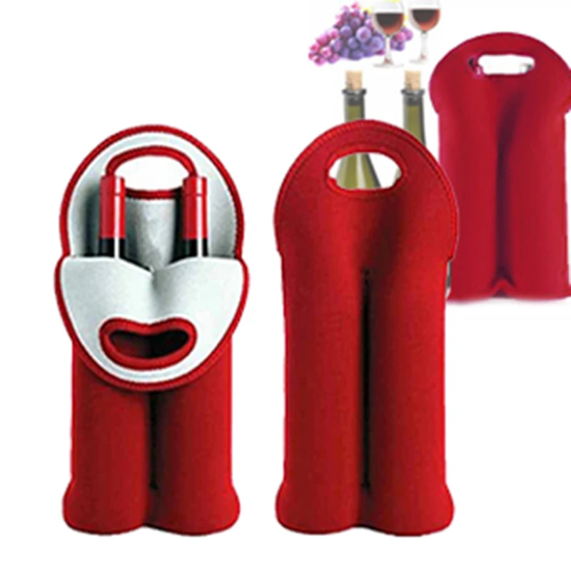 Wine Neoprene Water Bottle Carrier Insulated Cover Bags Holder Strap Travel |