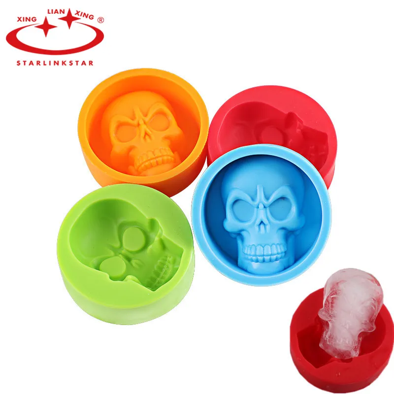 1 шт Хэллоуин Череп силиконовая форма для торта Пудинг шоколадное мороженое