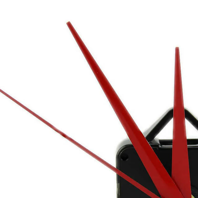 

New Red Mute Hands Quartz Clock Movement Mechanism Parts Kit DIY Repair Tool