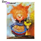 Ever Moment DIY Алмазная картина, вышивка крестом, мультфильм Ангел, рукоделие, домашний декор, стразы, мозаика, 5D алмазная вышивка ASF611