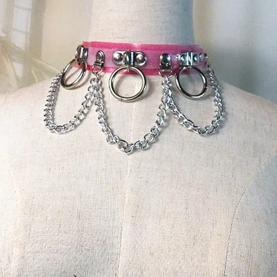 New Gothic Punk Harajuku PVC color leather Body Harness belts Bondage Top Bra Caged Leather metal O Ring Belts Waistband | Аксессуары