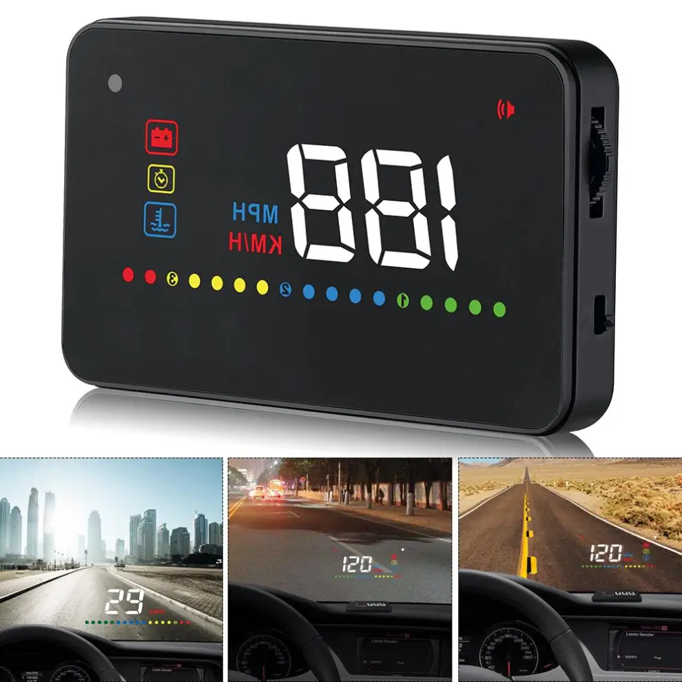 Автомобильный проектор A200 hud на лобовое стекло спидометр проекция температуры