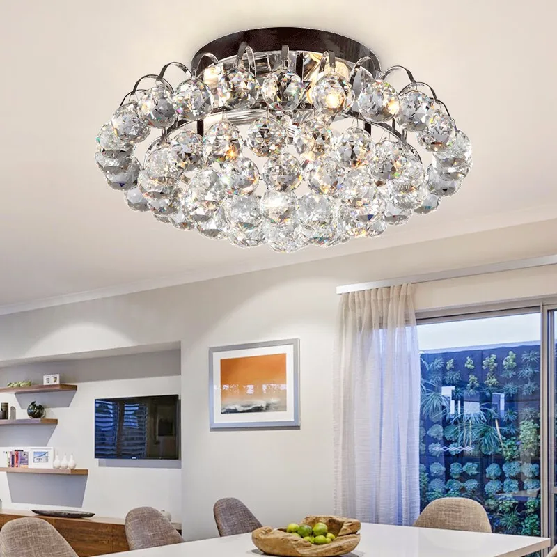 TRAZOS поверхностного монтажа современный потолочный светильник кристалл гостиной