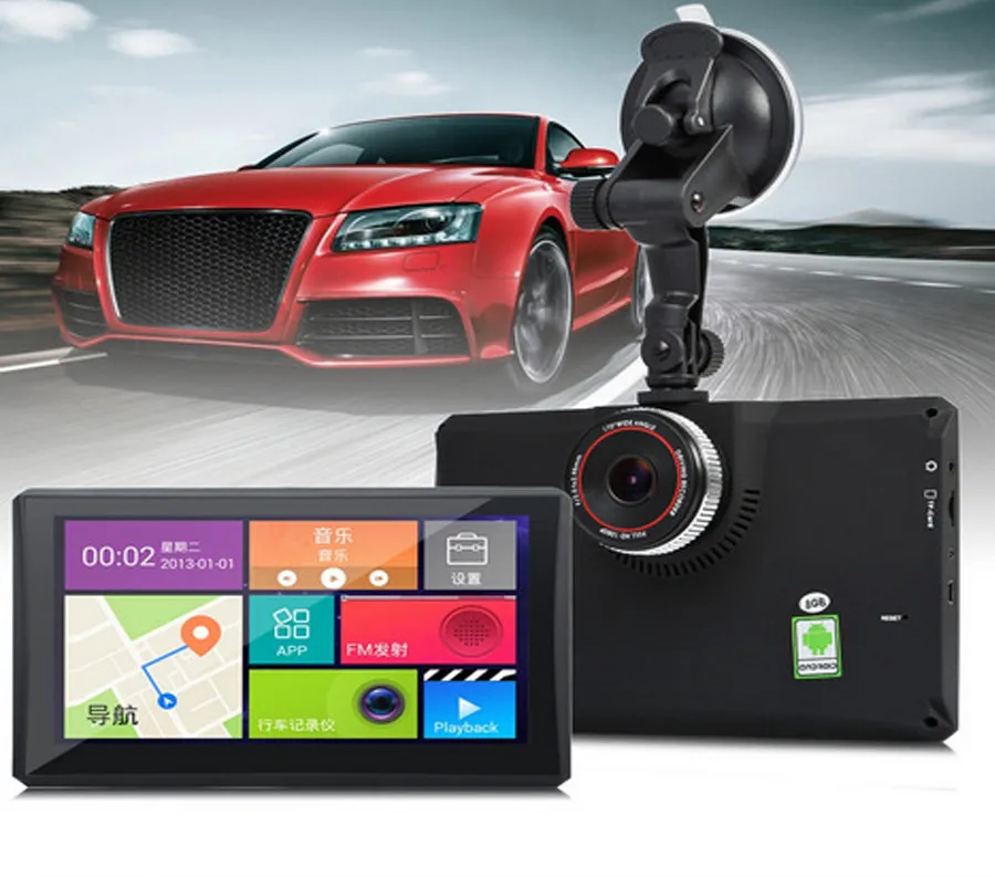 Oriana Бесплатная доставка Новый 7 дюймов Автомобильный gps навигатор android детектор