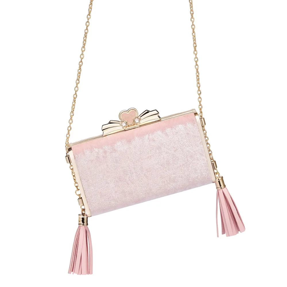 Бренд JUST STAR женские велюровые сумки-мессенджеры модные вечерние сумки на плечо с