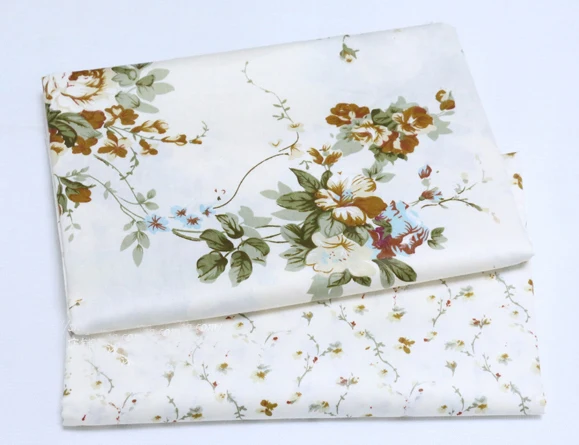 Тканевая ткань для пошива одежды кукол сделай сам королевская Цветущая