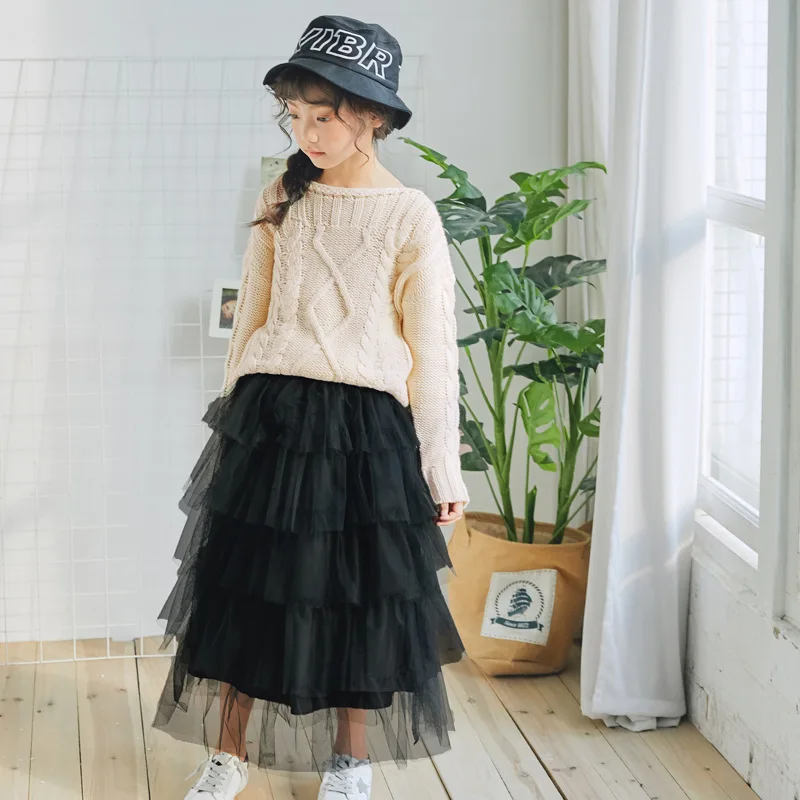 Длинная юбка для девочек детская фатиновая бальная красивые модные вечерние